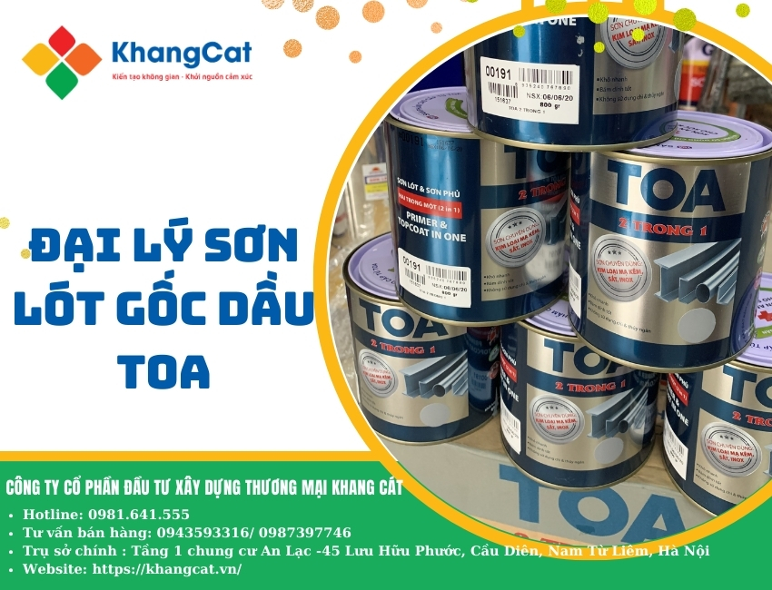 Đại lý sơn lót gốc dầu TOA: Bí quyết cho lớp nền vững chắc và chất lượng lâu dài